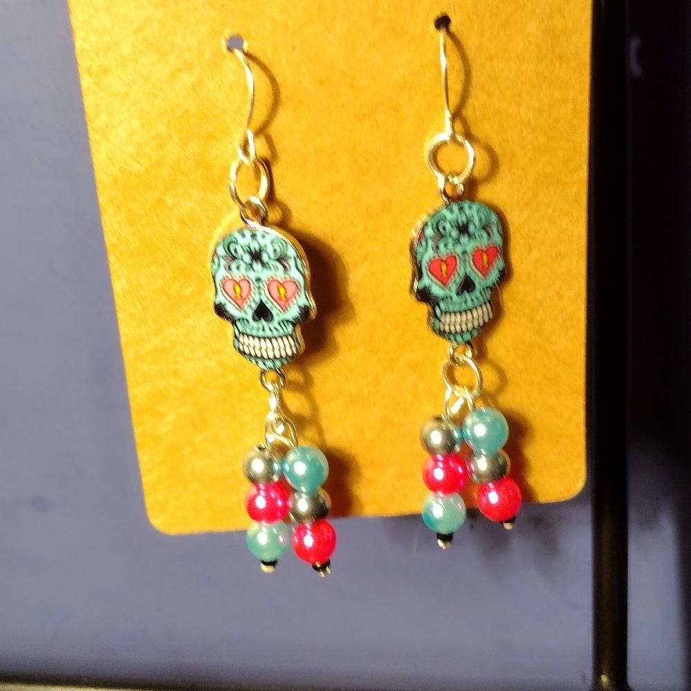 Sugar skull earrings